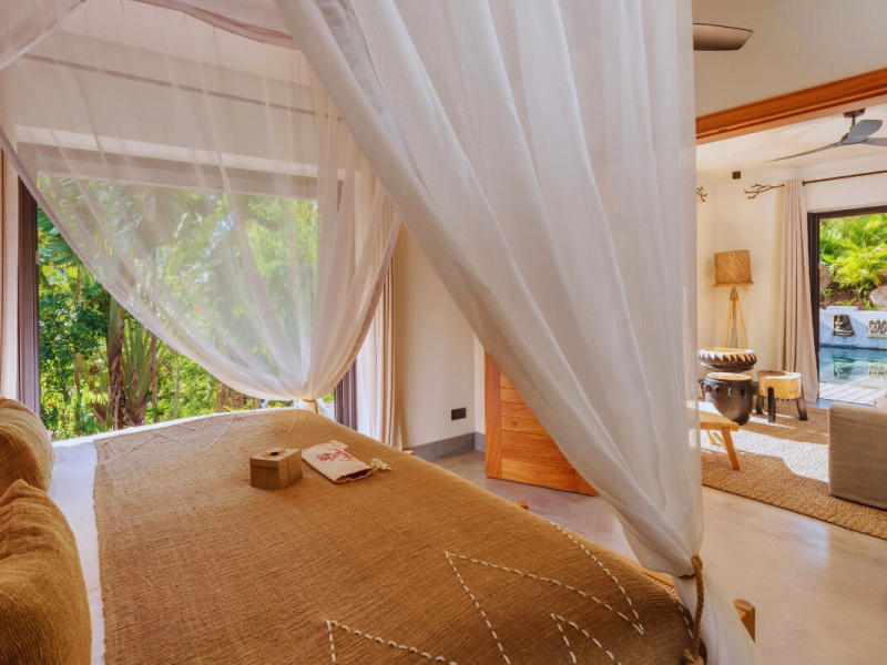 Lakaz chamarel private villa bed