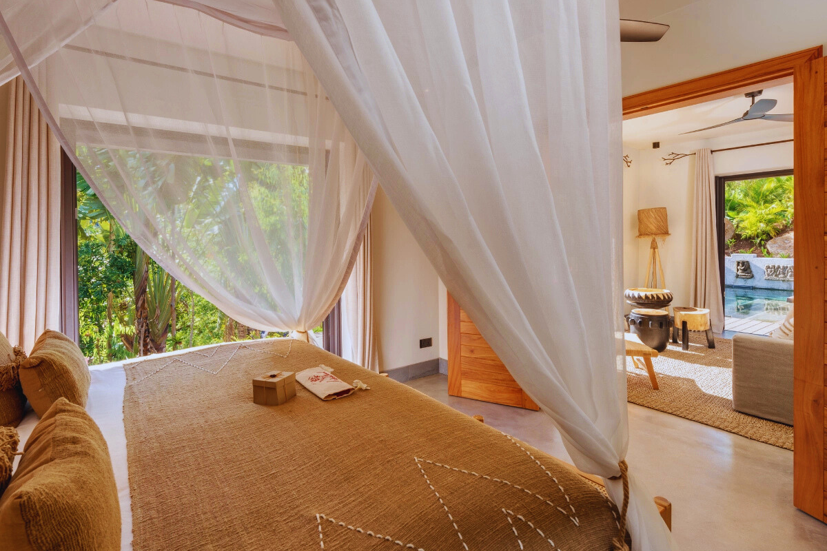 Lakaz chamarel private villa bed